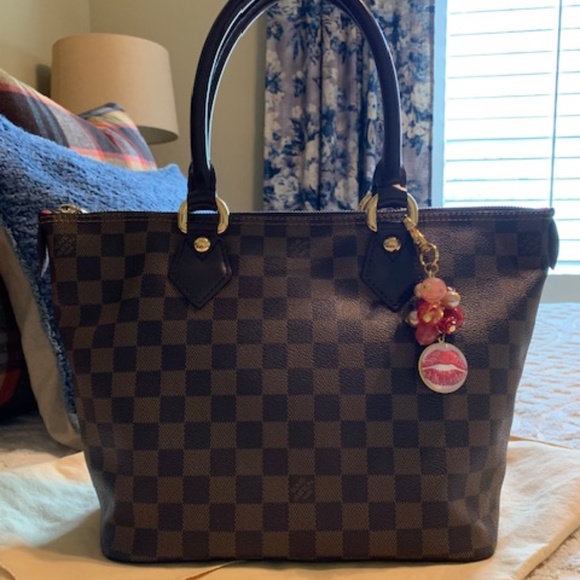 Louis Vuitton Saleya PM Damier Ebene Tote Shoulder Bag